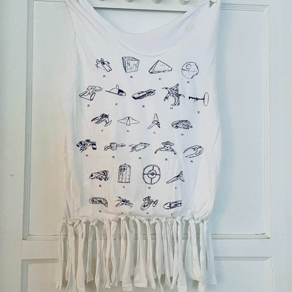 UPCYCLED Spaceships from TV/Movies T-Shirt Tote